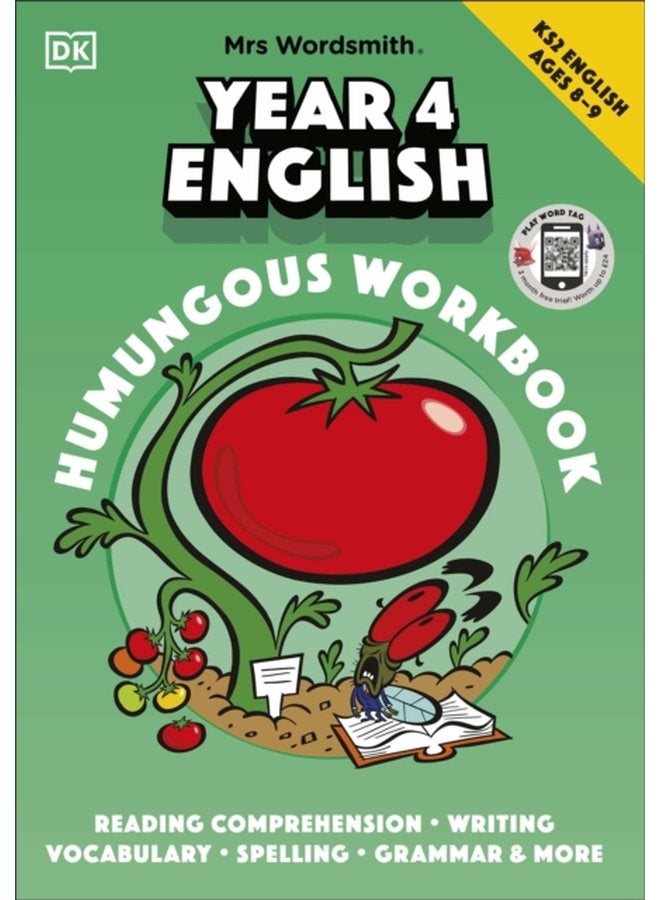 Mrs Wordsmith Year 4 English Humungous Workbook Ages 8 9 Key Stage 2 with 3 months free access to Word Tag Mrs Wordsmith s fun packed vocabulary boosting app - Paperback