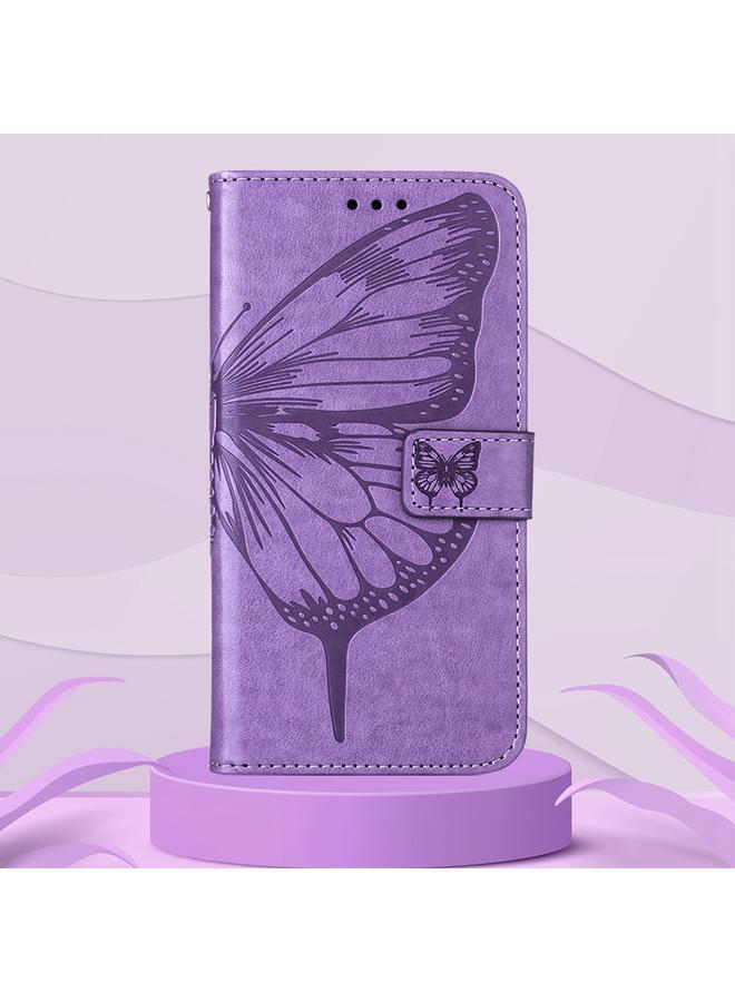 Zaboon Case For Infinix Note 11S / Note 11 Pro Embossed Butterfly Leather Phone Case - Image 2