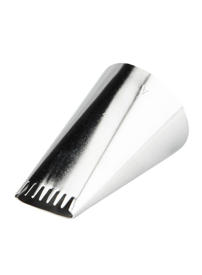 Restaurantware Pastry Tek Pastry Tip, 1 Reusable Basketweave Piping Tip - #2B, Dent-Resistant, Stainless Steel Icing Tip, Dishwasher-Safe, Decorate Cupcakes, Cakes, or Cookies - Image 1