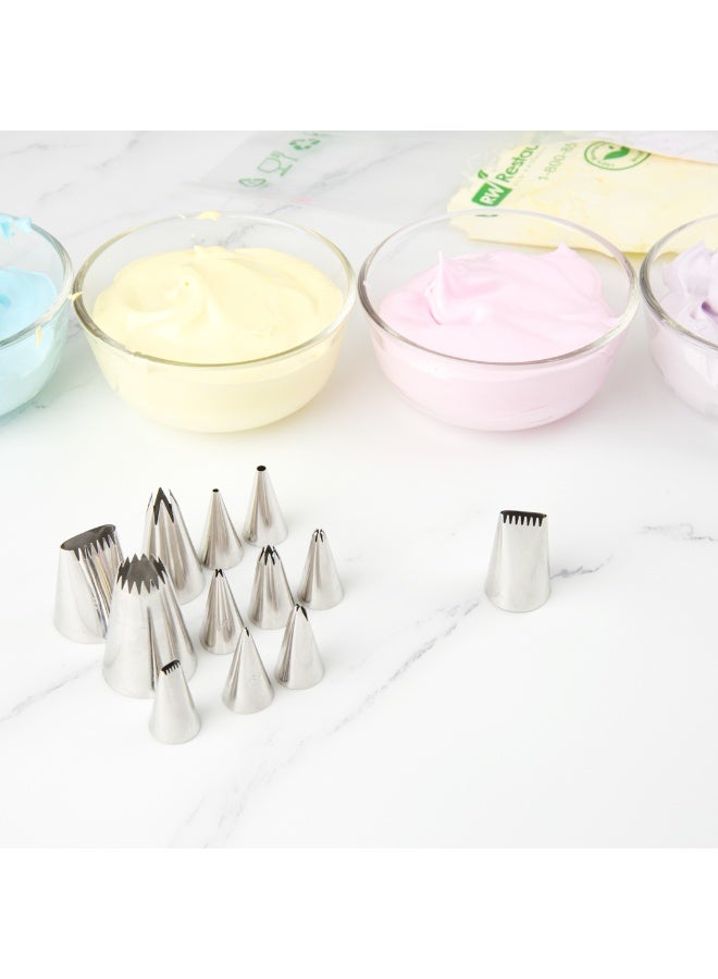 Restaurantware Pastry Tek Pastry Tip, 1 Reusable Basketweave Piping Tip - #2B, Dent-Resistant, Stainless Steel Icing Tip, Dishwasher-Safe, Decorate Cupcakes, Cakes, or Cookies - Image 5