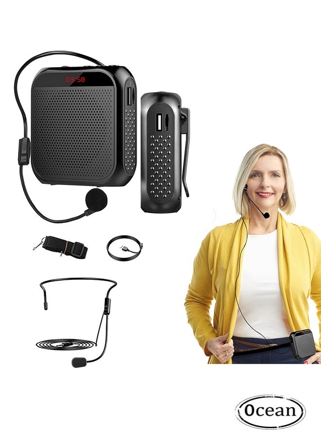 أوشن تعزيز الصوت المحمول مع بطارية الليثيوم، مع ميكروفون رأس سلكي وسماعة ترحيلية - Image 1