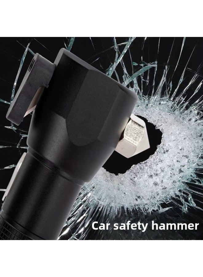 Safety Hammer Ten In One Multi-function Flashlight Car Self-rescue Broken Window Hammer Fire Emergency Outdoor Strong Flashlight-Color:Safety Hammer (extra Large Red)  - Image 5