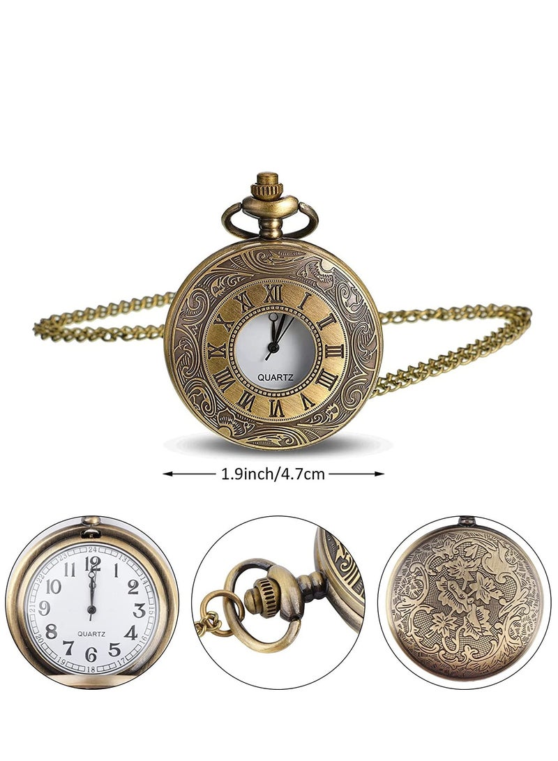 1920s Men Fancy Dress Accessories Set 5 Pieces, 1920s Men Accessories Set Includings Beret Hat, Adjustable Elastic Y-Back Suspenders, Bow Tie, Vintage Pocket Watch and Toy Handle - Image 4