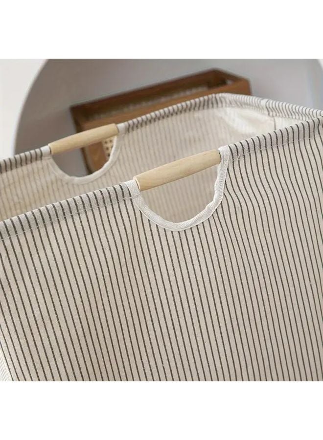 1pc Foldable Collapsible Laundry Basket With Handles Large Hamper For Clothes Towels Storage - Image 5
