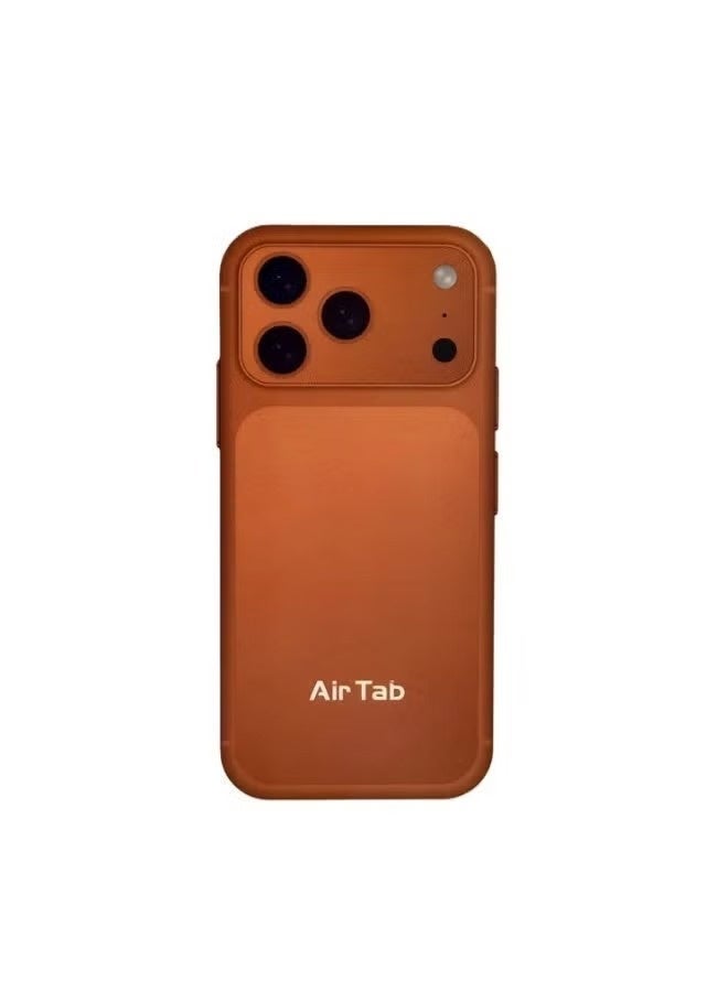 إيرتاب جهاز Air Tab Mini 17 5G الذكي، ذاكرة وصول عشوائي 24 جيجابايت، ذاكرة تخزين داخلية 1 تيرابايت، شاشة عالية الدقة 4 بوصة، بطارية 5000 مللي أمبير، شريحتان، نظام تشغيل أندرويد 15 - برتقالي - Image 1