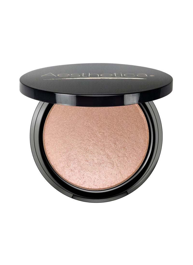 Aesthetica - Aesthetica Starlite Highlighter - Metallic Shimmer Highlighting Makeup Powder - Cosmos (Sparkling Rose Gold) - Image 1