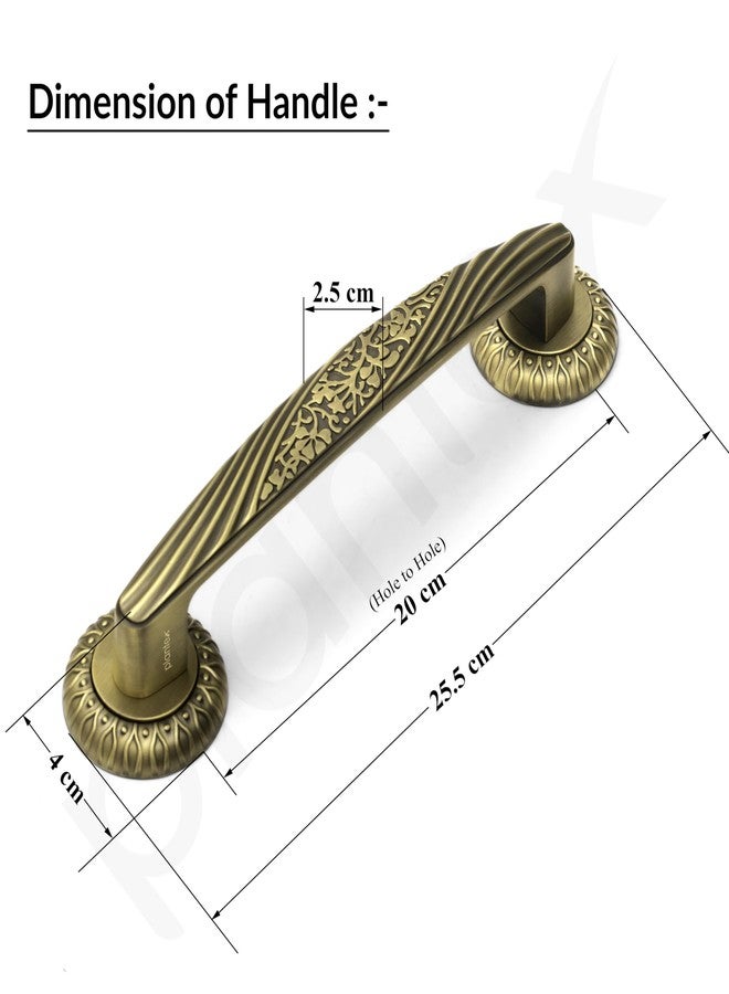 Plantex Door Handle/10 Inch Main Door Handle/Handle for Wooden Door/Pull-Push Door Handle/Door Accessories/3 Years Warranty (Pack of 1, Brass Antique) - Image 3
