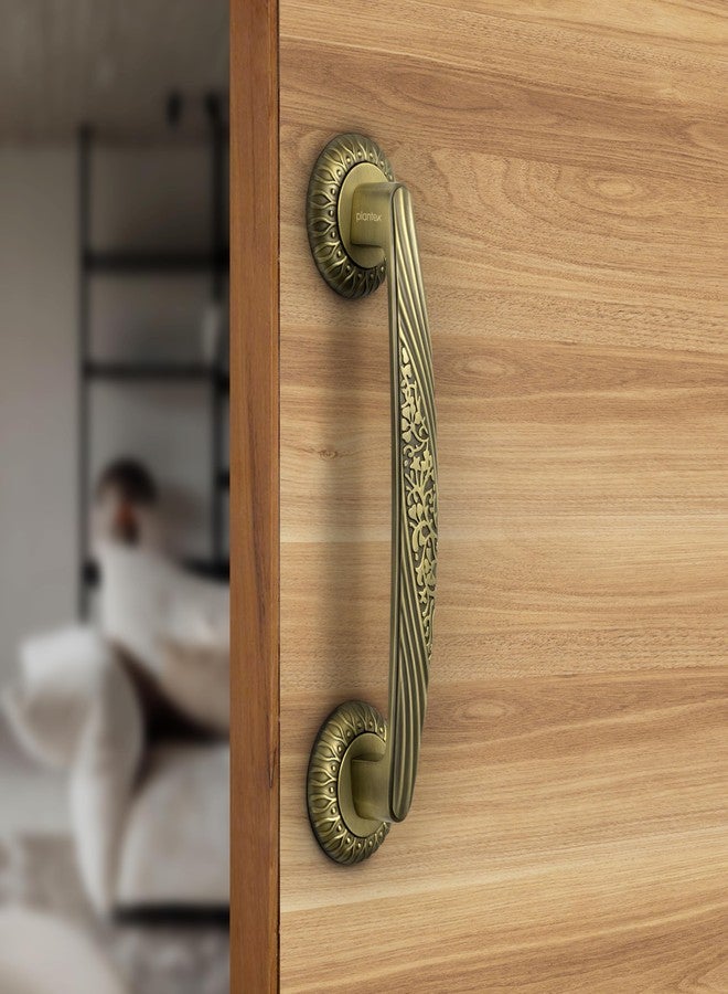 Plantex Door Handle/10 Inch Main Door Handle/Handle for Wooden Door/Pull-Push Door Handle/Door Accessories/3 Years Warranty (Pack of 1, Brass Antique) - Image 1