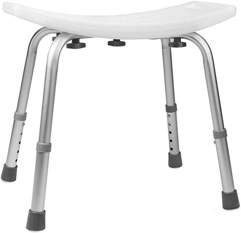 DMI Shower Chair Bath Seat for Tub or Shower Bench for Inside Shower Made of Non Slip Aluminum with Plastic Seat No Tools Needed Adjustable Height Holds Weight up to 300 Pounds Bath Bench White - Image 5