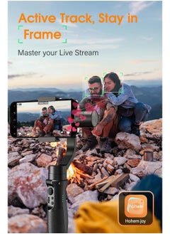 hohem Hohem iSteady Mobile Plus 3-Axis Gimbal Stabilizer for Smartphones with Face and Object Tracking 600° Auto Rotation for Video Recording Compatible with Android and iPhone 14 15 Pro Max  - Image 5