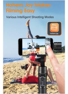 hohem Hohem iSteady Mobile Plus 3-Axis Gimbal Stabilizer for Smartphones with Face and Object Tracking 600° Auto Rotation for Video Recording Compatible with Android and iPhone 14 15 Pro Max  - Image 3