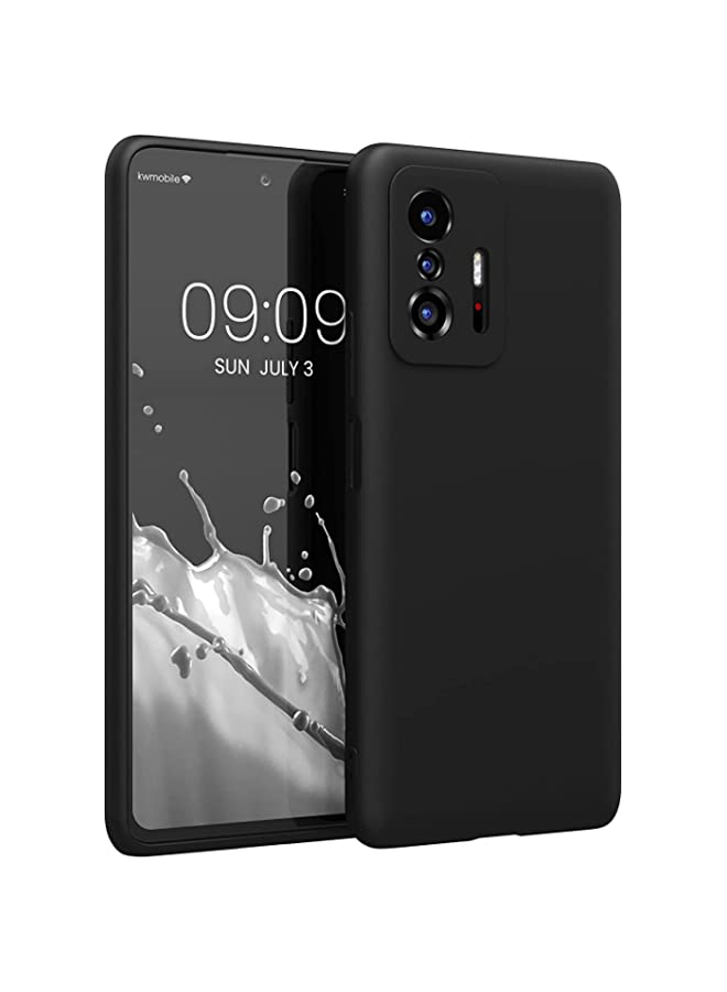 vesus حافظة لهاتف Xiaomi 11T / Xiaomi 11T Pro غطاء أسود نحيف يناسب حافظة TPU الناعمة غطاء سيليكون مرن أسود غير لامع لهاتف Xiaomi 11T / Xiaomi 11T Pro
