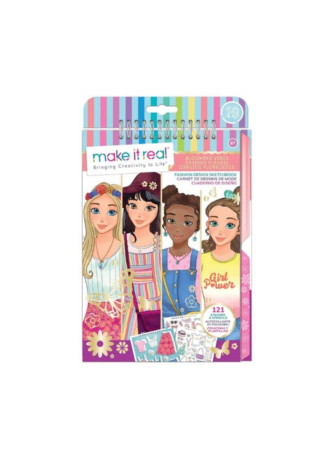 Make It Real Blooming Vibes Fashion Design Sketchbook