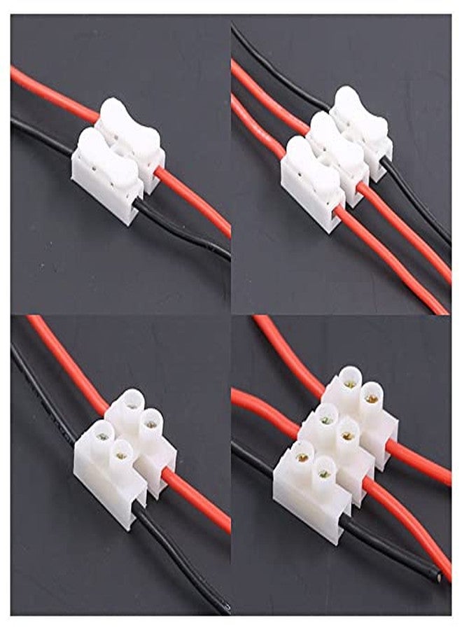 Rpi Shop - 2 Way Terminal Strip Screw Barrier Block, 2 Position Dual Row Type H Wire Connector, Insulated Electrical Connector Pack of 10 Pcs (White) - Image 5