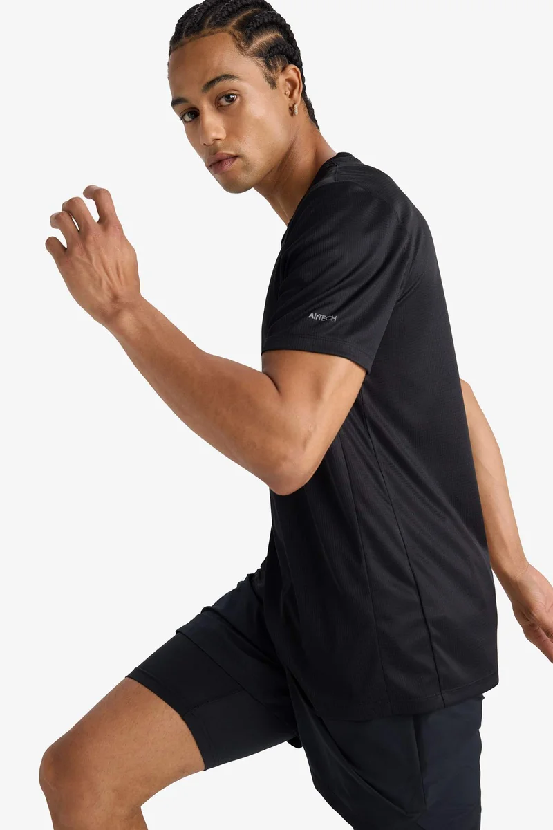 Slim Fit Crew Neck Printed Short Sleeve T-Shirt