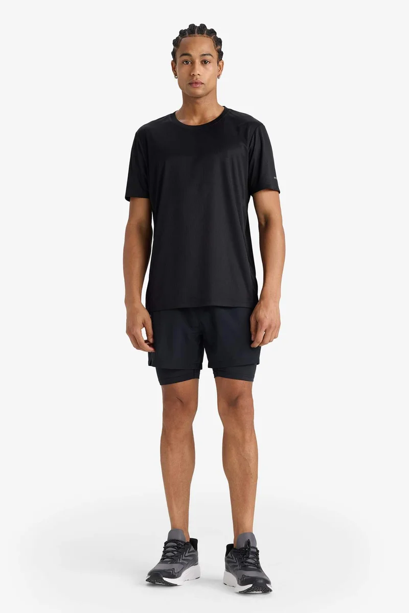 Defacto  Slim Fit Crew Neck Printed Short Sleeve T-Shirt for Men | Best Price UAE