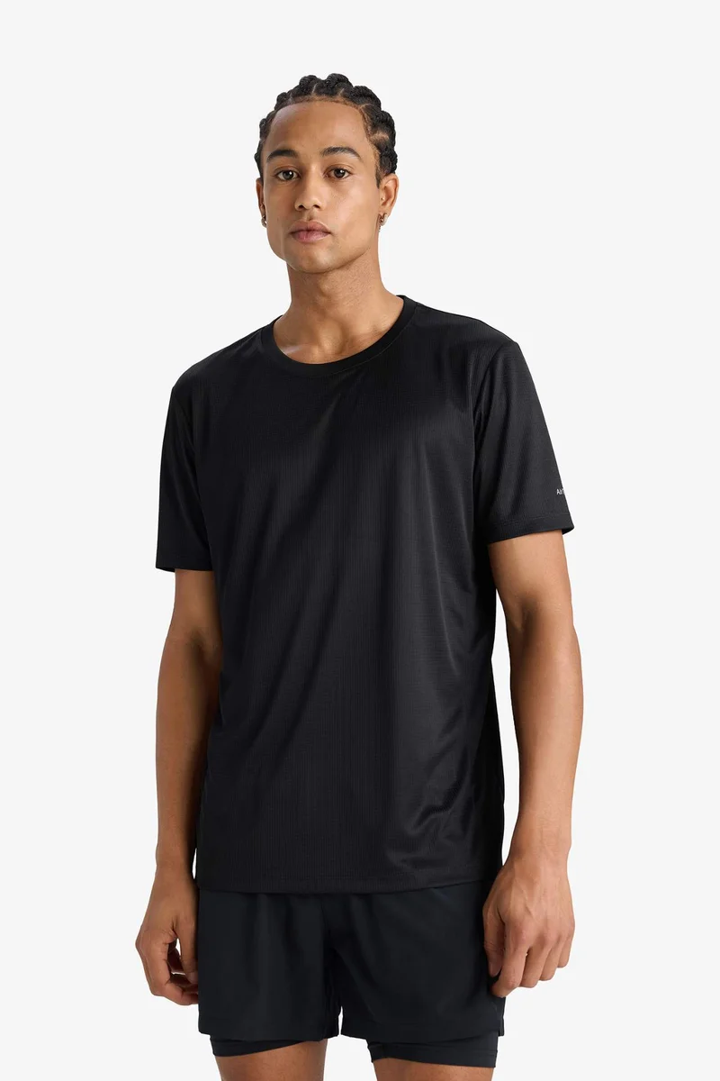 Defacto  Slim Fit Crew Neck Printed Short Sleeve T-Shirt for Men | Best Price UAE