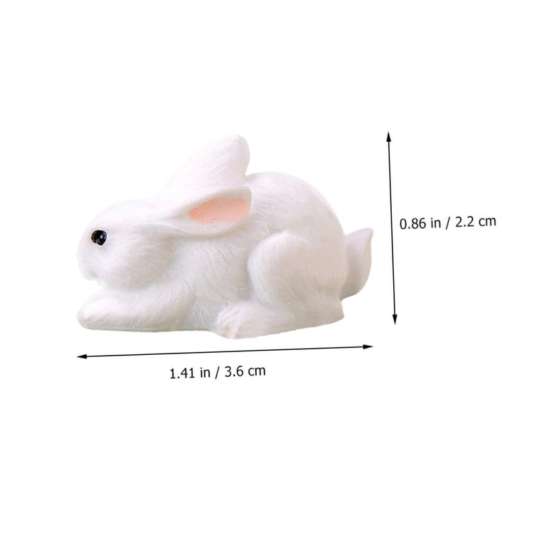 15 Pcs Resin Easter Bunny Figurines Succulent Bonsai Ornaments Garden Decor - Image 3