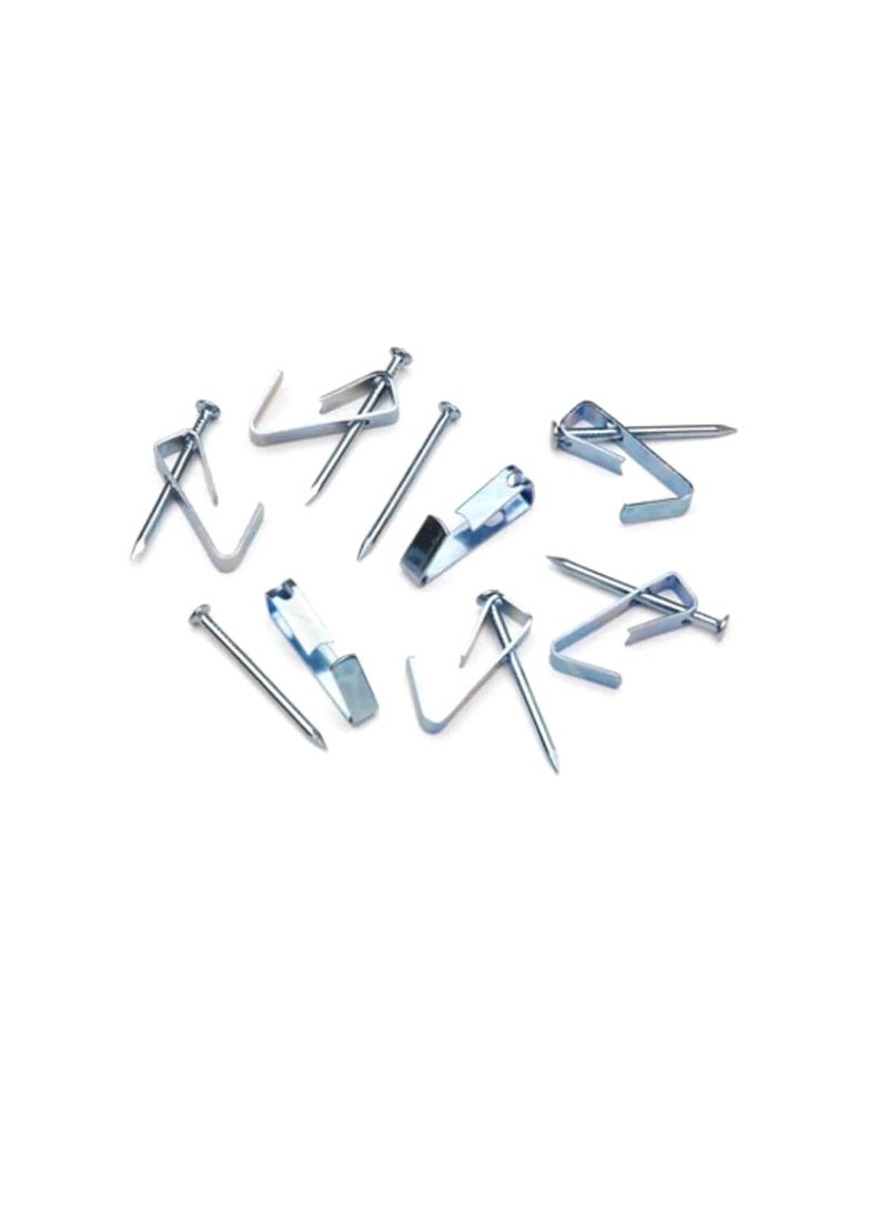 Picture Hangers Hooks with Nails 10 lb Zinc Plated 8 pcs - Image 2