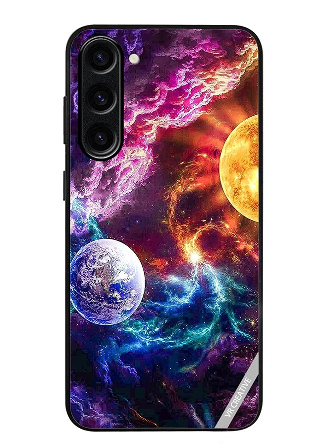 VR CREATIVE Protective Case Cover For Samsung Galaxy S23 FE Beautiful Galaxy Design Multicolour - Image 1