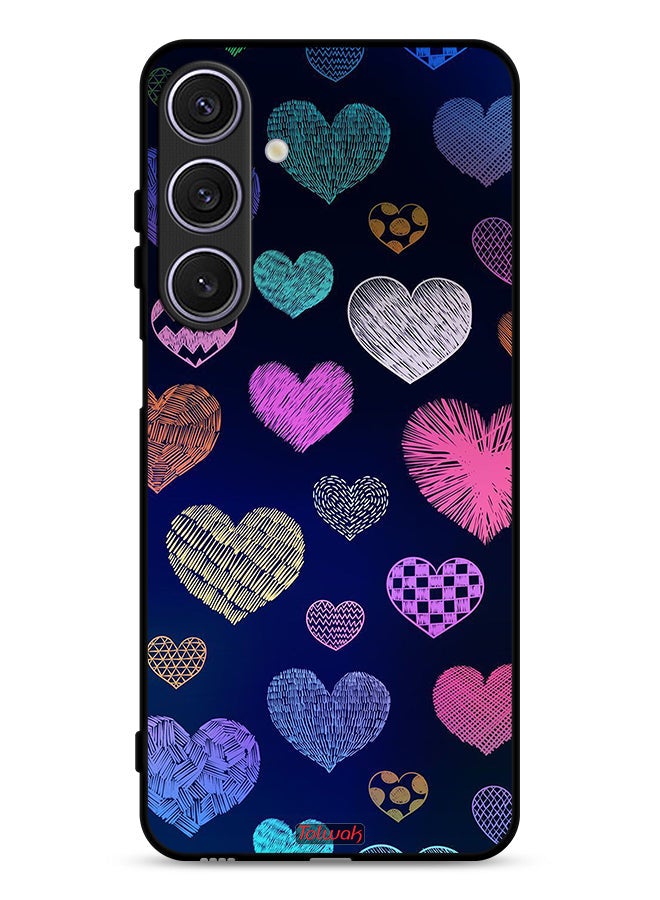 Tolwak Samsung Galaxy A26 Protective Case Cover Dhaga Hearts Pattern - Image 1