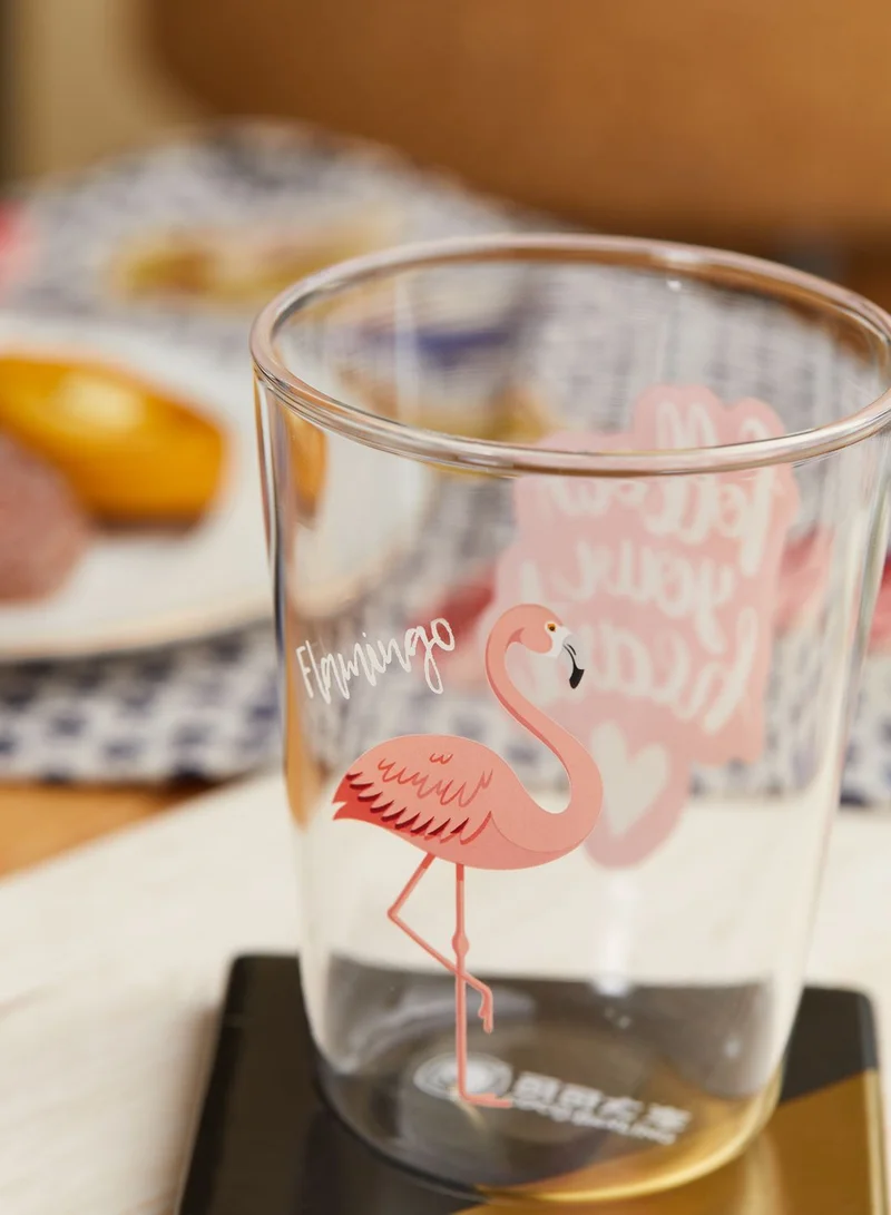 Pink Cactus Pink Glitter Flamingo Tumbler