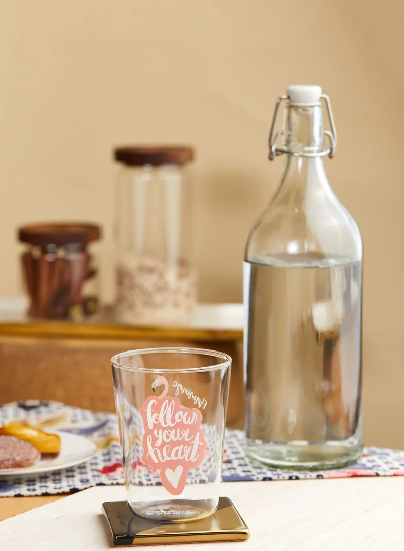 Pink Cactus Pink Glitter Flamingo Tumbler