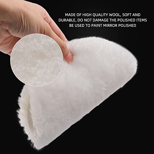 ZFE Buffing Polishing Pads, ZFE 7Pcs 6"(150mm) Waffle Foam Buffing Pads Polishing Pads Wool Pad Kit for 6Inch Backing Plate RO/DA/GA Car Polisher Boat Compounding, Polishing and Waxing - Image 5