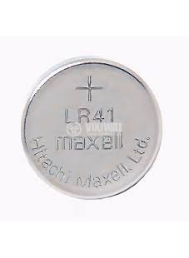 Maxell LR41 192 Alkaline 1.5V Button Cell Batteries, 10 Pieces - Image 3
