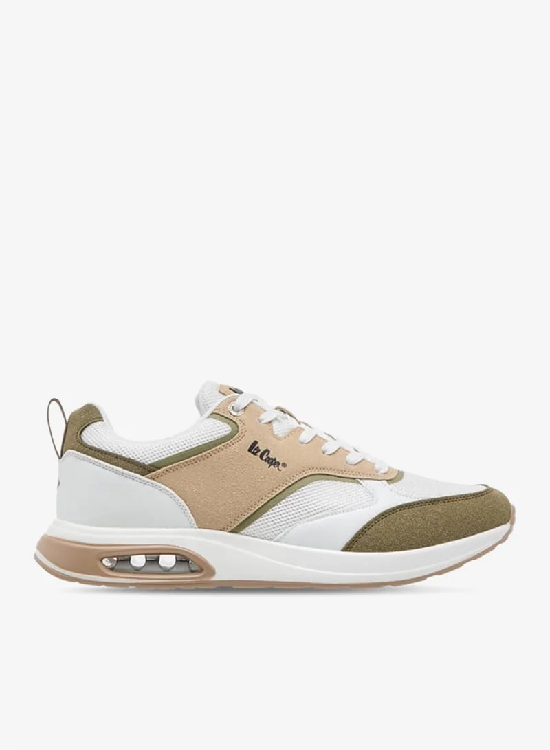 Men's Panelled Lace-Up Sneakers