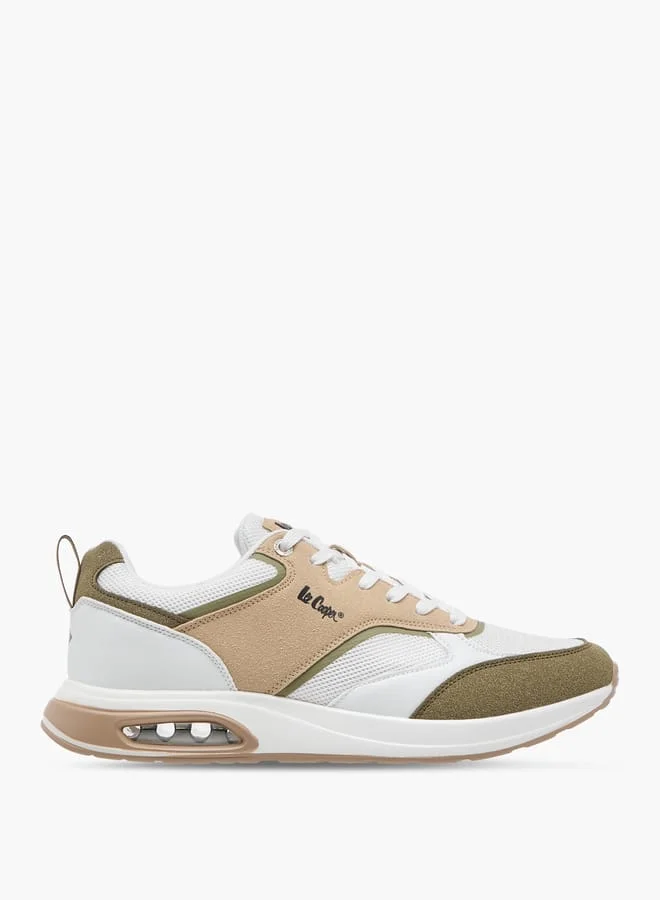 Lee Cooper Men's Panelled Lace-Up Sneakers