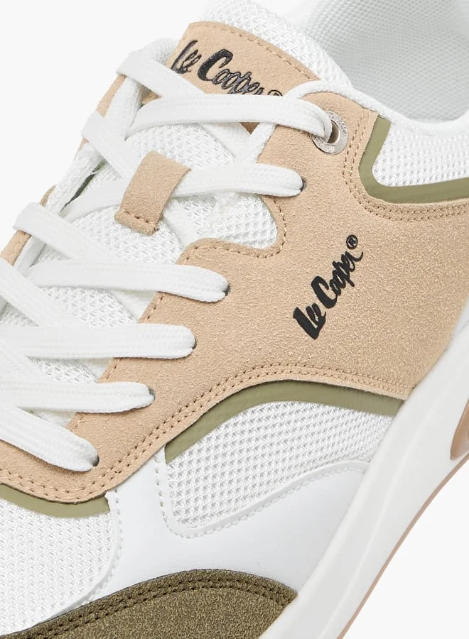 Lee Cooper Men's Panelled Lace-Up Sneakers