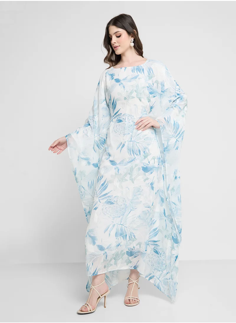 خزانة Floral Print Kaftan