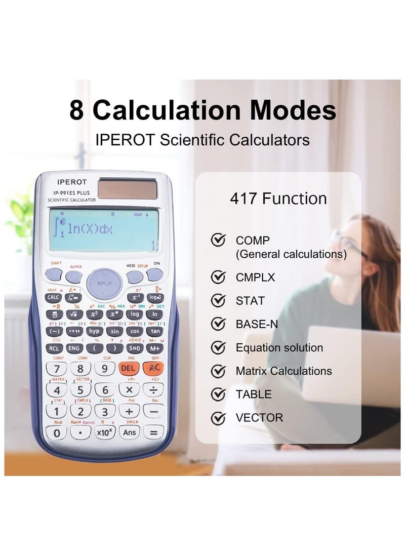 General - Scientific Calculator, Scientific Calculator Large Screen 417 Functions, Great for High School and College Students Calculus Algebra and Other Maths - Image 1