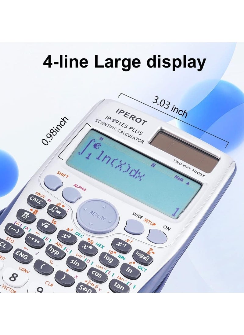General - Scientific Calculator, Scientific Calculator Large Screen 417 Functions, Great for High School and College Students Calculus Algebra and Other Maths - Image 1