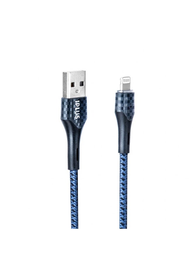آي بلس كابل بيانات iPLUS للشحن السريع بقوة 20 واط - الموديل: iP-L126 للشحن والمزامنة | مؤشر ضوئي متوهج - Image 1
