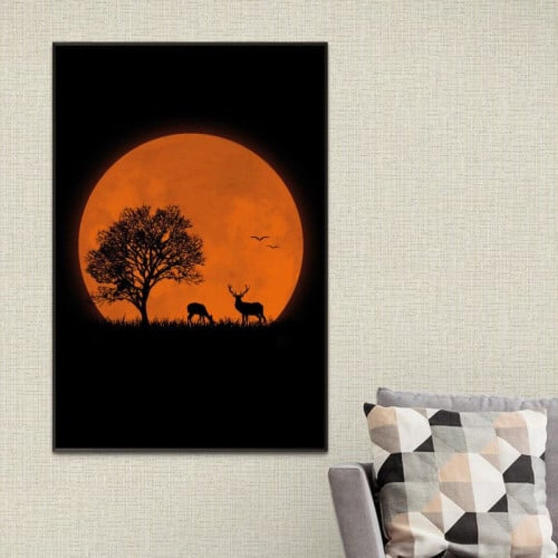 Marktna Modern design canvas painting with a hollow frame, size (60×90), one piece - Image 1