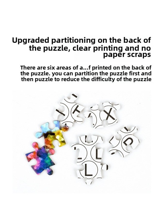 أحجية للكبار 1500 قطعة من الورق السميك، ألغاز منظر طبيعي، من الصعب للغاية حرق لعبة الدماغ، ألعاب تعليمية لغرفة المعيشة، صورة معلقة - اللون: 8820، وقت الفراغ - Image 4