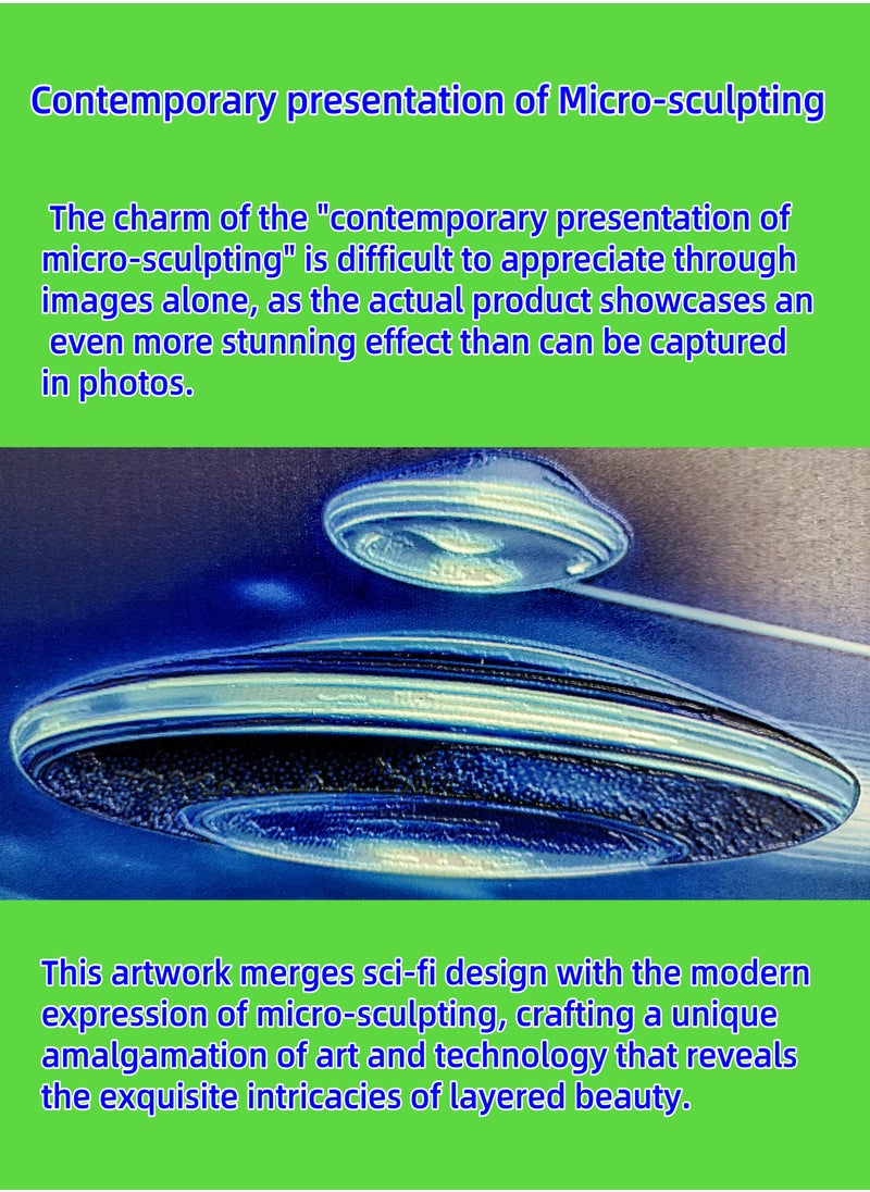 Painting - "The Appearance of a Small UFO" by CHEN GUAN HONG: Future Sect Digital Art Creation, Sci-Fi Modern Artistic Design, Contemporary Presentation of Micro-Sculpting. This work is currently available exclusively on Platform "Noon"；The following themes are related to the works: Artwork,Decorative Painting ,Modern Artwork,Abstract Paintings,Wall Art ,Interior Decoration,Home Decor,Classic Decor,Custom Painting,Office design,Commercial design,Model home design,Clubhouse interior design,Furniture design,Landscape design,Architecture design,Soft decoration,Molding,Villa design,Decorating,Interior Design,Residential Interior Design,Commercial Decorating,Budget-Friendly Decor Ideas,Modern Home Decor Trends,Vintage Decor Inspirations,Small Space Solutions,City-Specific Interior Designers,Tips for Maximizing Small Living Spaces,Latest Trends in Home Decor for 2025.