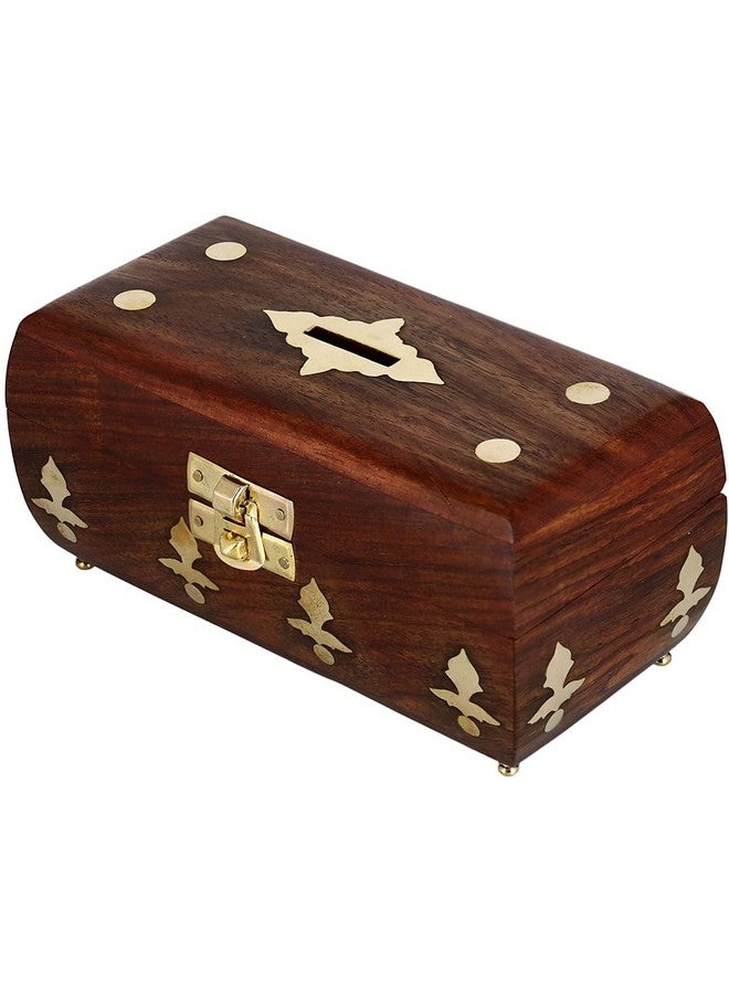 ITOS365 Handicrafted Wooden Money Bank - Coin Saving Box - Piggy Bank - Gifts for Kids, Girls, Boys & Adults - Image 1