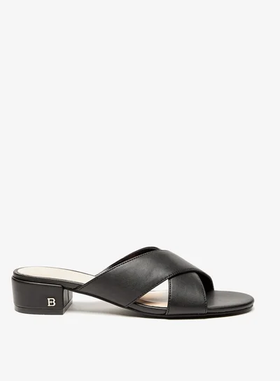 فلورا بيلا من شو إكسبرس Women Cross Strap Slip-On Sandals with Block Heels