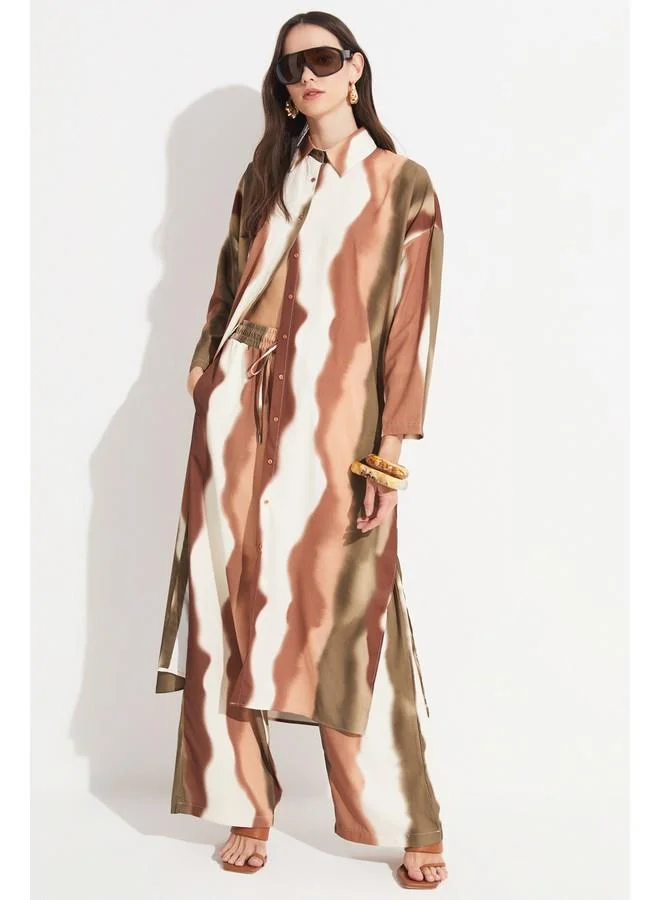 JUNE Abstract Print Dress