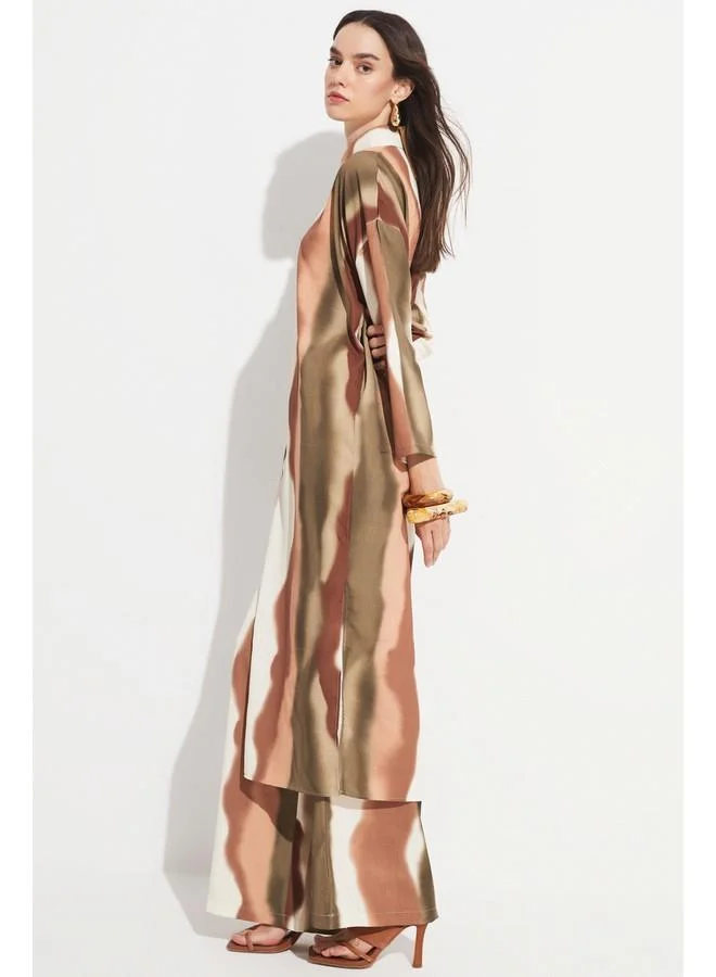 JUNE Abstract Print Dress