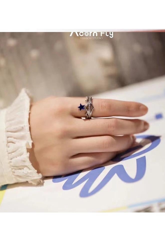 Star Kari Crown Open Couple Ring - Image 3