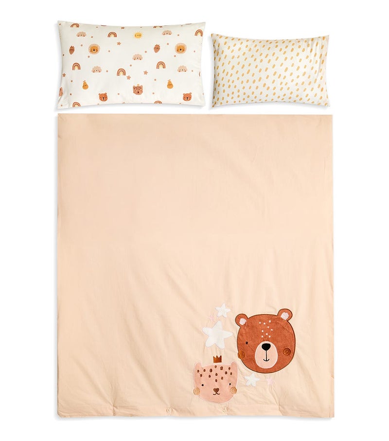 The Mom Store Nursery Embellished Duvet Cover & 2 Pillow Case B_Osz_Multi - Image 1