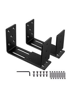General Adjustable door block reinforcement frame Heavy duty door safety rod bracket Metal safety door U-shaped tie rod bracket  - Image 4