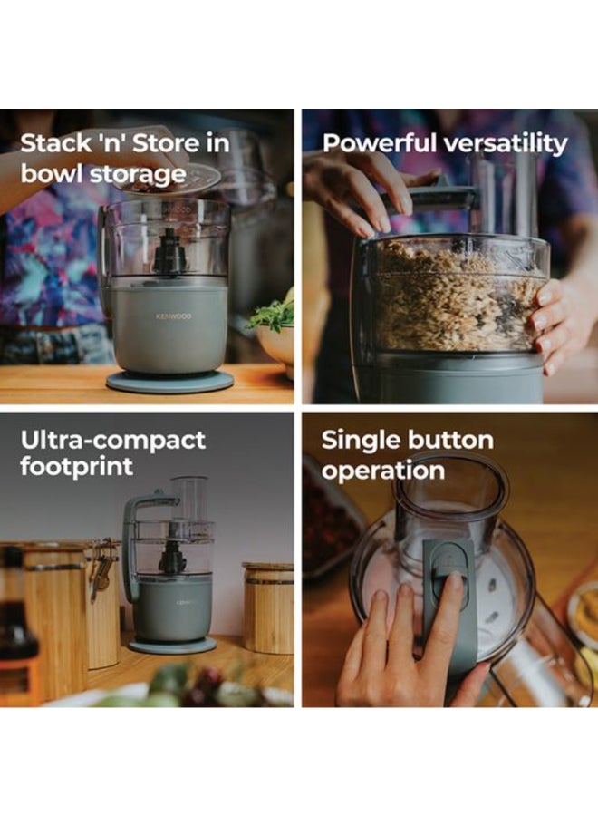 KENWOOD 650W Multipro Go Super Compact Food Processor Grey 1.3 L OWFDP22.130.GY 650 W OWFDP22.130.GY grey - Image 4