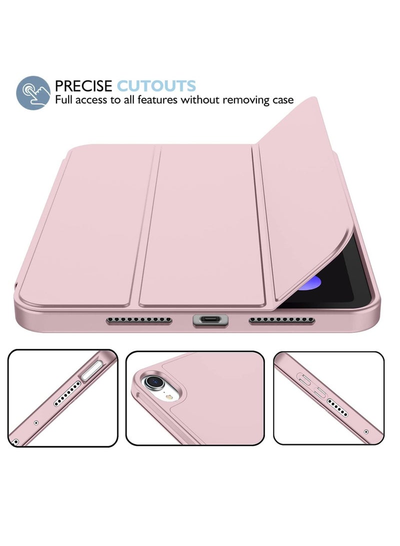 TIGER NEW Smart Case with Pencil Holder Compatible with iPad Mini 6, Trifold Stand Smart Case with Soft TPU Back, Auto Wake/Sleep, Dust Proof & Anti-Fingerprint, Heavy Duty Protection for iPad Mini 6 - Image 4