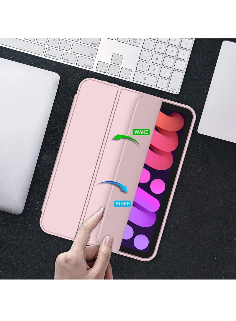 TIGER NEW Smart Case with Pencil Holder Compatible with iPad Mini 6, Trifold Stand Smart Case with Soft TPU Back, Auto Wake/Sleep, Dust Proof & Anti-Fingerprint, Heavy Duty Protection for iPad Mini 6 - Image 2