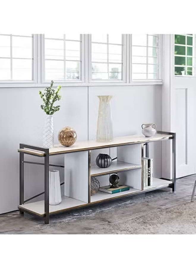 AGD TV table with a beautiful and modern design made of wood and metal legs  - Image 4